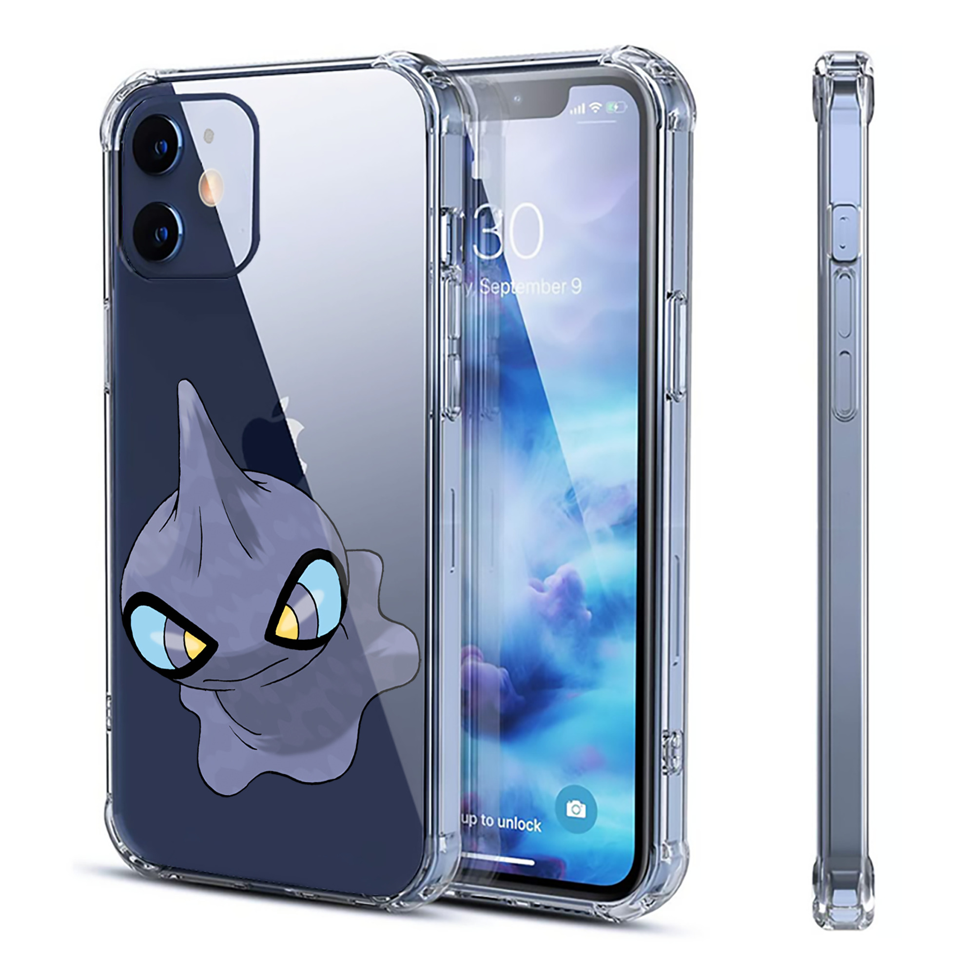 （画像用） ポケットモンスター Pokémon 【iPhone 12シリーズ対応】透明スマホケース（クリアソフトケース）